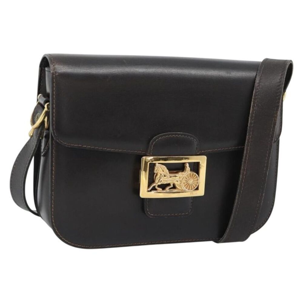 Celine Horse Carriage Leather Brown Leather Shoulder Bag Bag